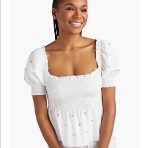 Hill House Home Jammie Jewel Top White